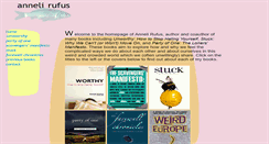 Desktop Screenshot of annelirufus.com